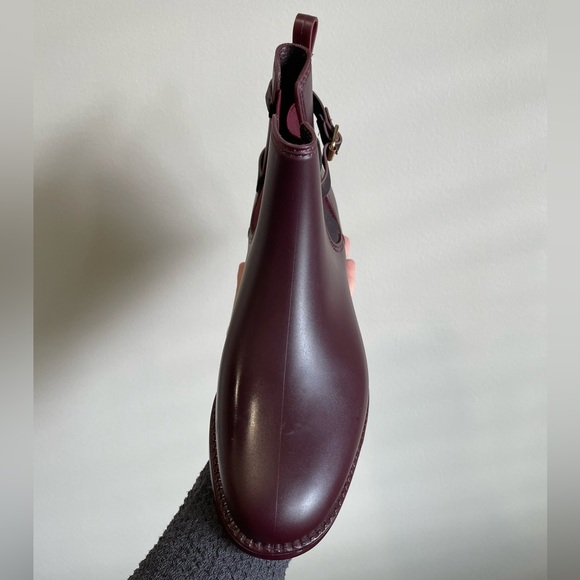 SOLD Burgundy Rain Boots by Henry Ferrera - Picture 11 of 16